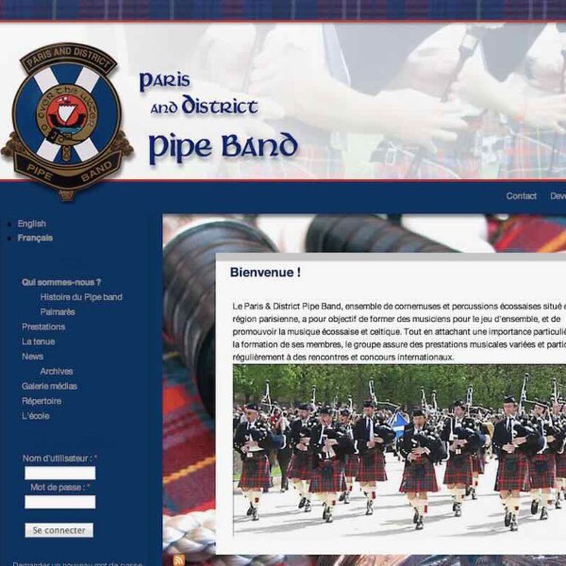 paris and district pipe band