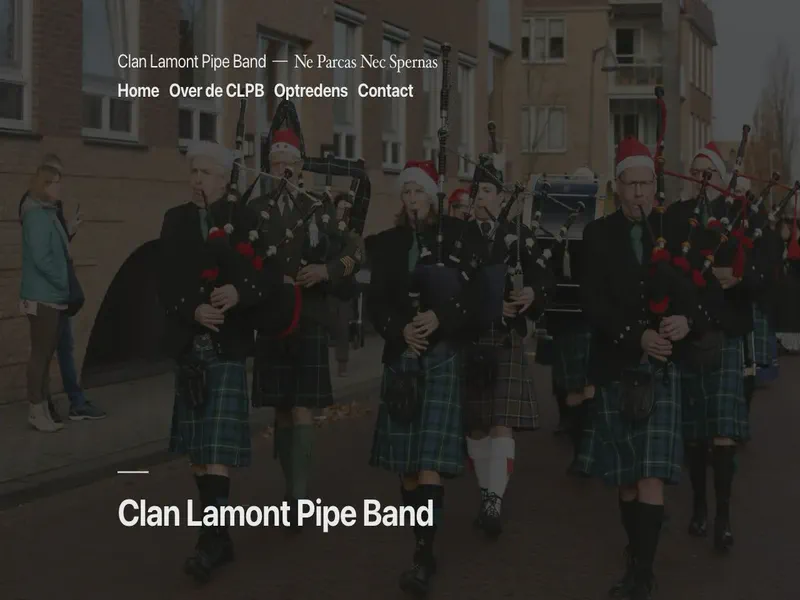 Website preview for www.clanlamont.nl